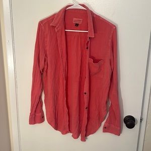 Salmon/Pink Cotton Button Down- Universal Threads